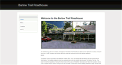Desktop Screenshot of barlowtrailroadhouse.com